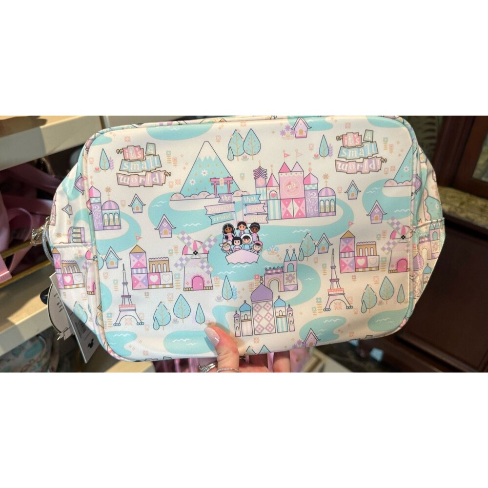 Disney Parks Stoney Clover It's A Small World Large Pouch Bag NEW